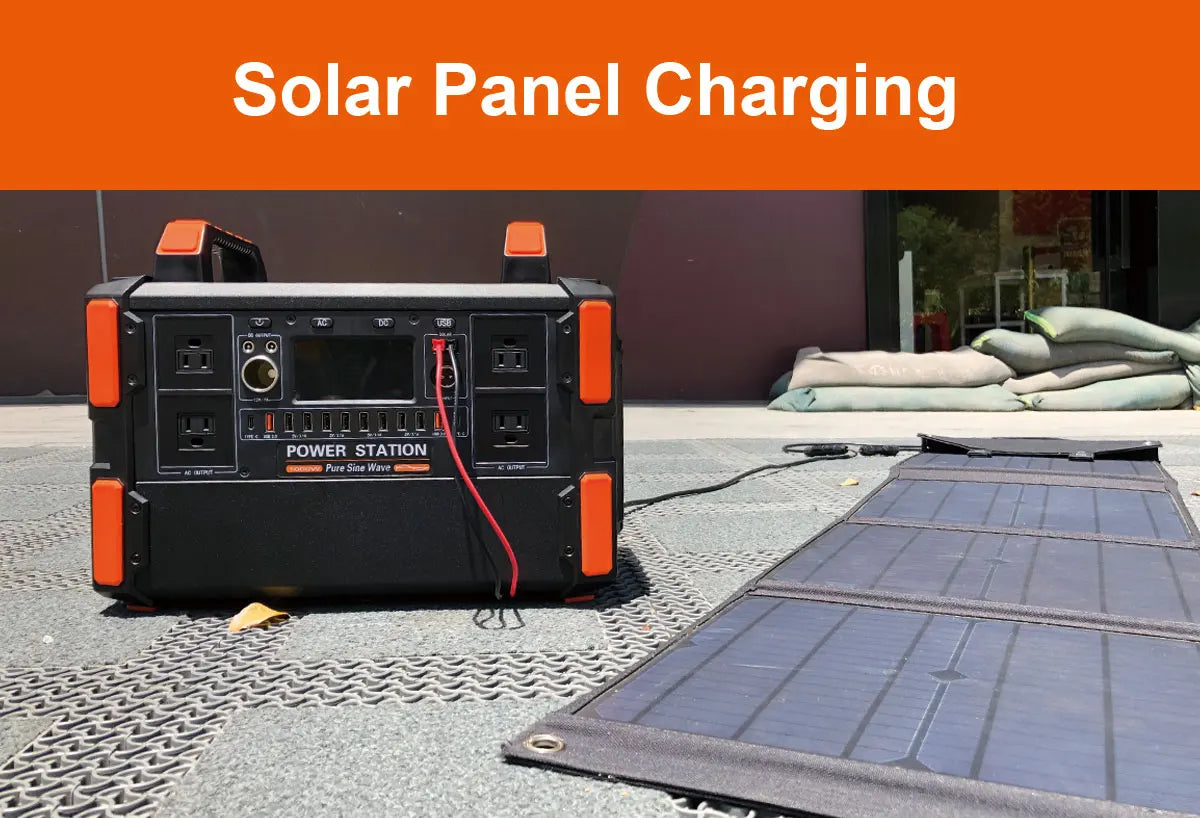 200W 1200W portable solar power station with MPPT controller lithium-ion battery AC solar panel for outdoor camping charging