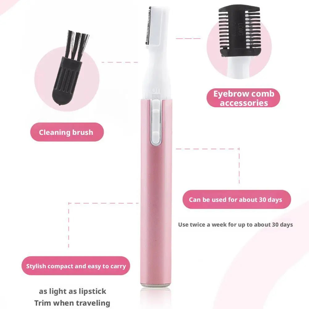 Electric eyebrow trimmer Practical Mini Shaver Facial Hair Remover Skin-Friendly Portable Eyebrow trimmer With Trimming Comb