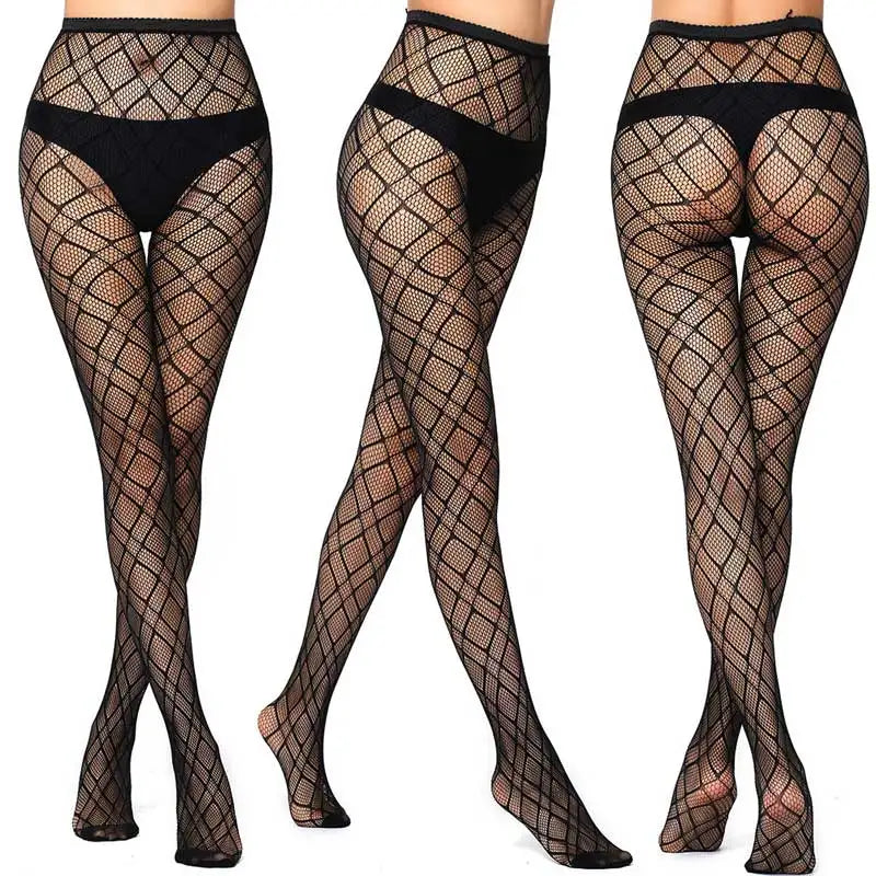 Sexy Mesh Stockings Print Patterns Flower Heart Skull Nylon Push Up Slim Women Fishnet Tights Y2k Party Club Gothic Pantyhose