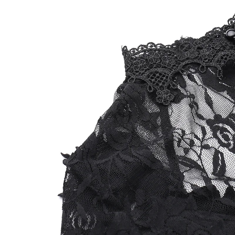 Aesthetic Gothic Midi Dress Women Vintage Split Maxi Dresses Vintage Black Velvet Chain Patchwork Bodycon Long Dress Grunge Robe