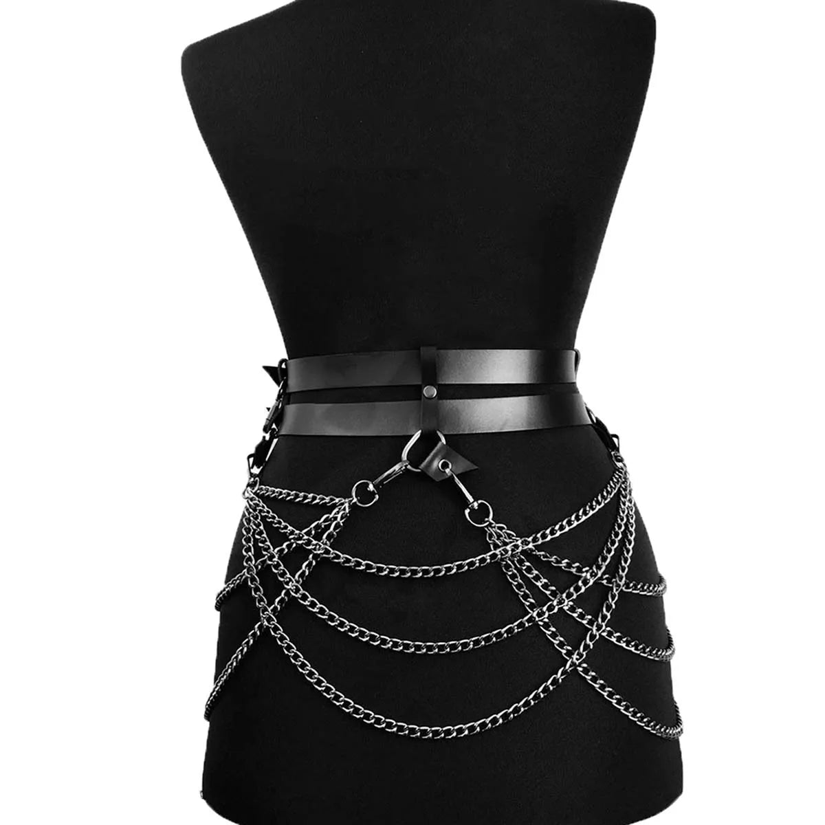 Fashion Belt Female Street Style corset Body Chain Tassels Belt Adjustable Punk Decorative Belt Gothic Clothing Accessories