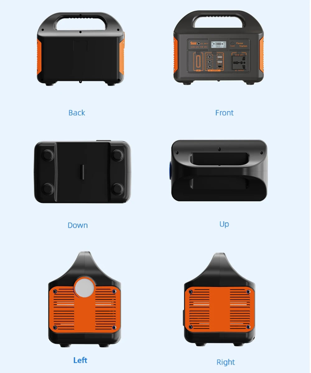 300W 500W Portable Power Station 460Wh Solar Generator 110V 220V Camping Solar Charging Station Emergency Energy Storage Supply