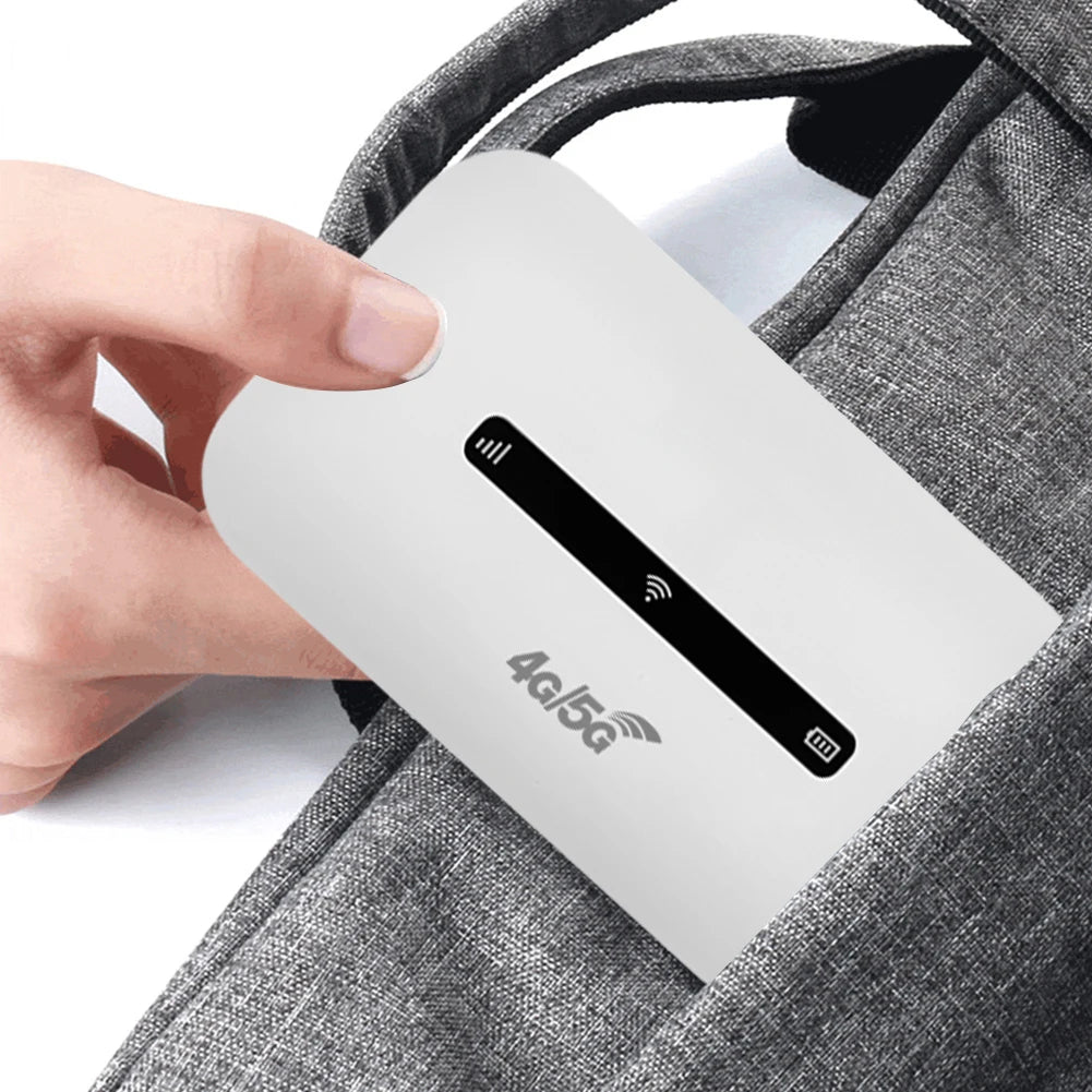 4G LTE Portable WiFi Hotspot 3000mAh 150Mbps Wireless Internet Router Support 8 To 10 Users with SIM Card Slot for Car Travel
