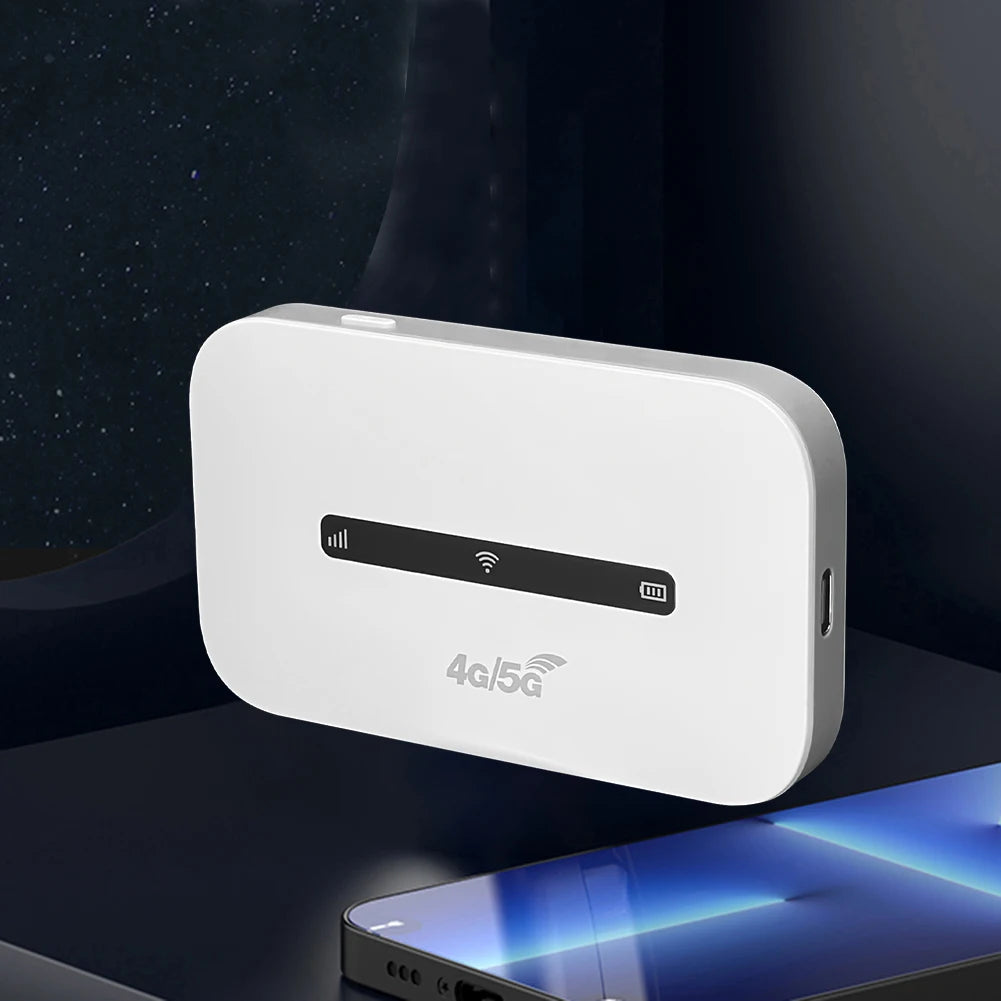 4G LTE Portable WiFi Hotspot 3000mAh 150Mbps Wireless Internet Router Support 8 To 10 Users with SIM Card Slot for Car Travel