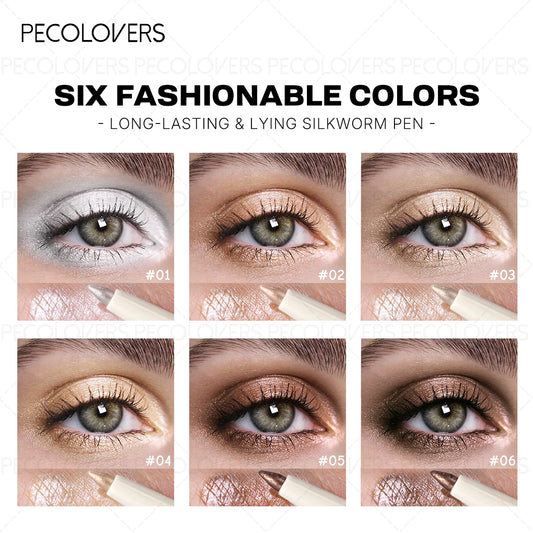 1 Pc Shiny Highlighter, Brighten The Lying Silkworm Pen, for Eye Shadow Cheek Various Highlights, Music Festival Makeup