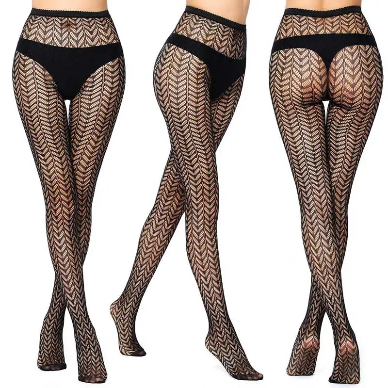 Sexy Mesh Stockings Print Patterns Flower Heart Skull Nylon Push Up Slim Women Fishnet Tights Y2k Party Club Gothic Pantyhose