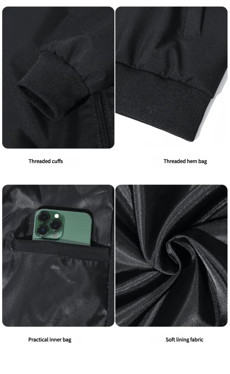 2025 New Baseball Clothing Men's Baseball Clothing Standing Collar Jacket Coat Jacket American Style Jacket Men