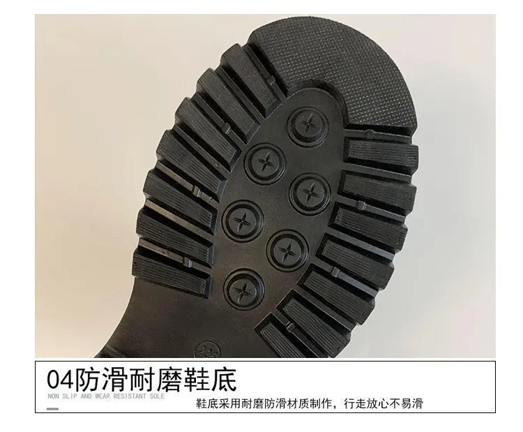 Spring/Autumn Round Toe Square Heel Increased ZIP Soft Fashion Women's Shoes 2025 New Short Boots Large Fashion Martin Boots