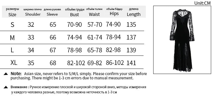 Aesthetic Gothic Midi Dress Women Vintage Split Maxi Dresses Vintage Black Velvet Chain Patchwork Bodycon Long Dress Grunge Robe