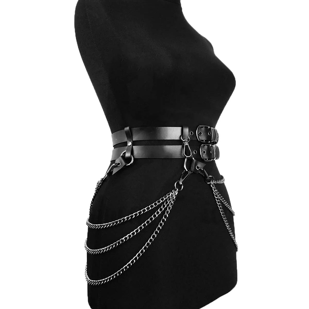Fashion Belt Female Street Style corset Body Chain Tassels Belt Adjustable Punk Decorative Belt Gothic Clothing Accessories