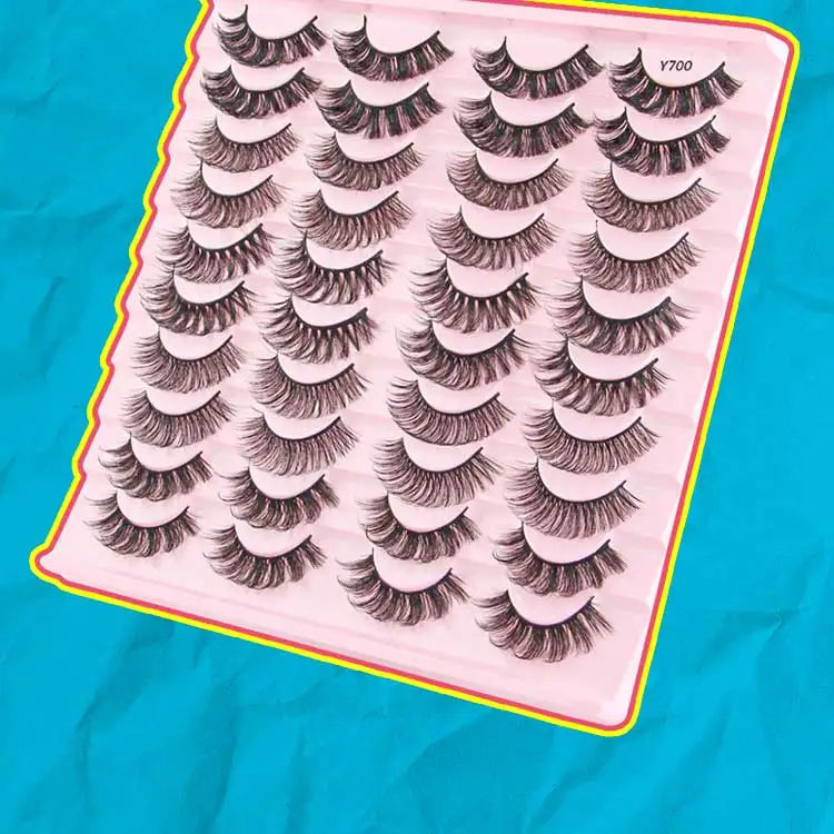 False Eyelashes 3/10/20 Pairs Natrual Fluffy Winged Dramatic 3D Russian Strip Mink Lashes Fake Eyelashes Cat Eye Makeup Cilia
