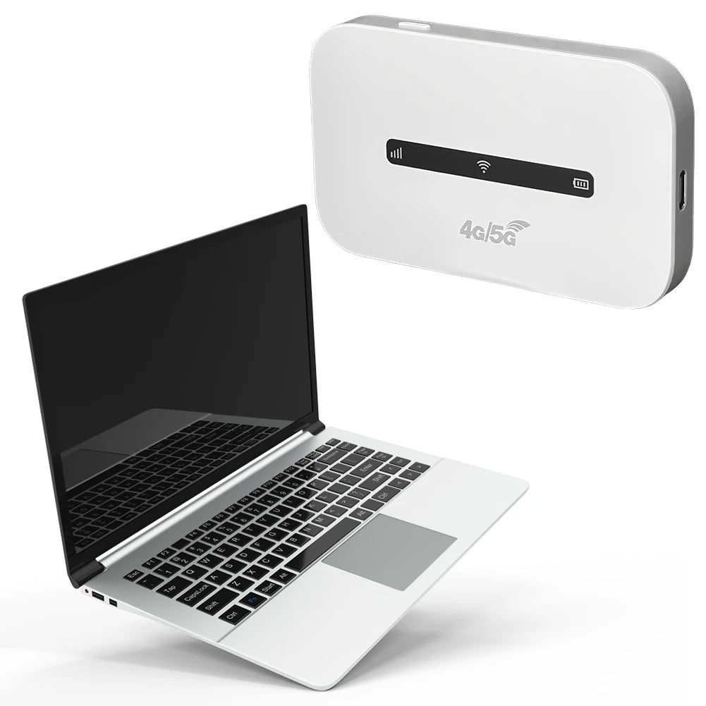 4G LTE Portable WiFi Hotspot 3000mAh 150Mbps Wireless Internet Router Support 8 To 10 Users with SIM Card Slot for Car Travel
