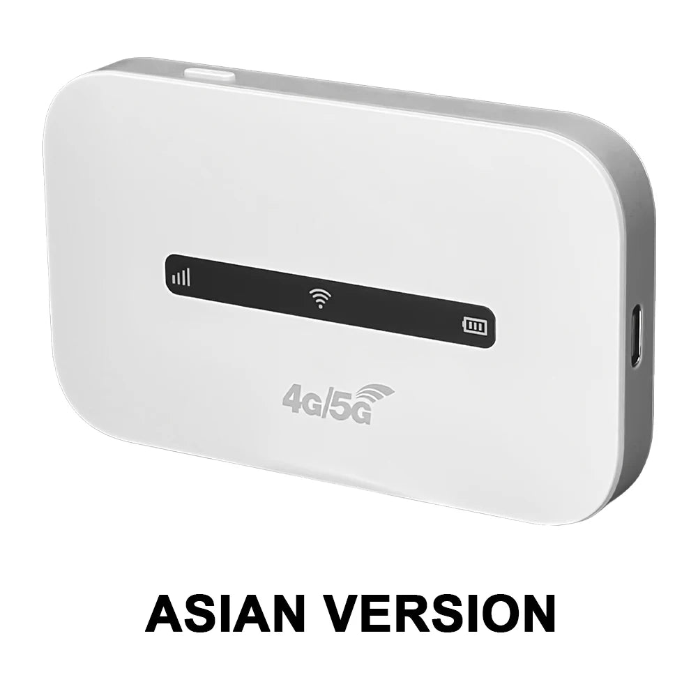 4G LTE Portable WiFi Hotspot 3000mAh 150Mbps Wireless Internet Router Support 8 To 10 Users with SIM Card Slot for Car Travel