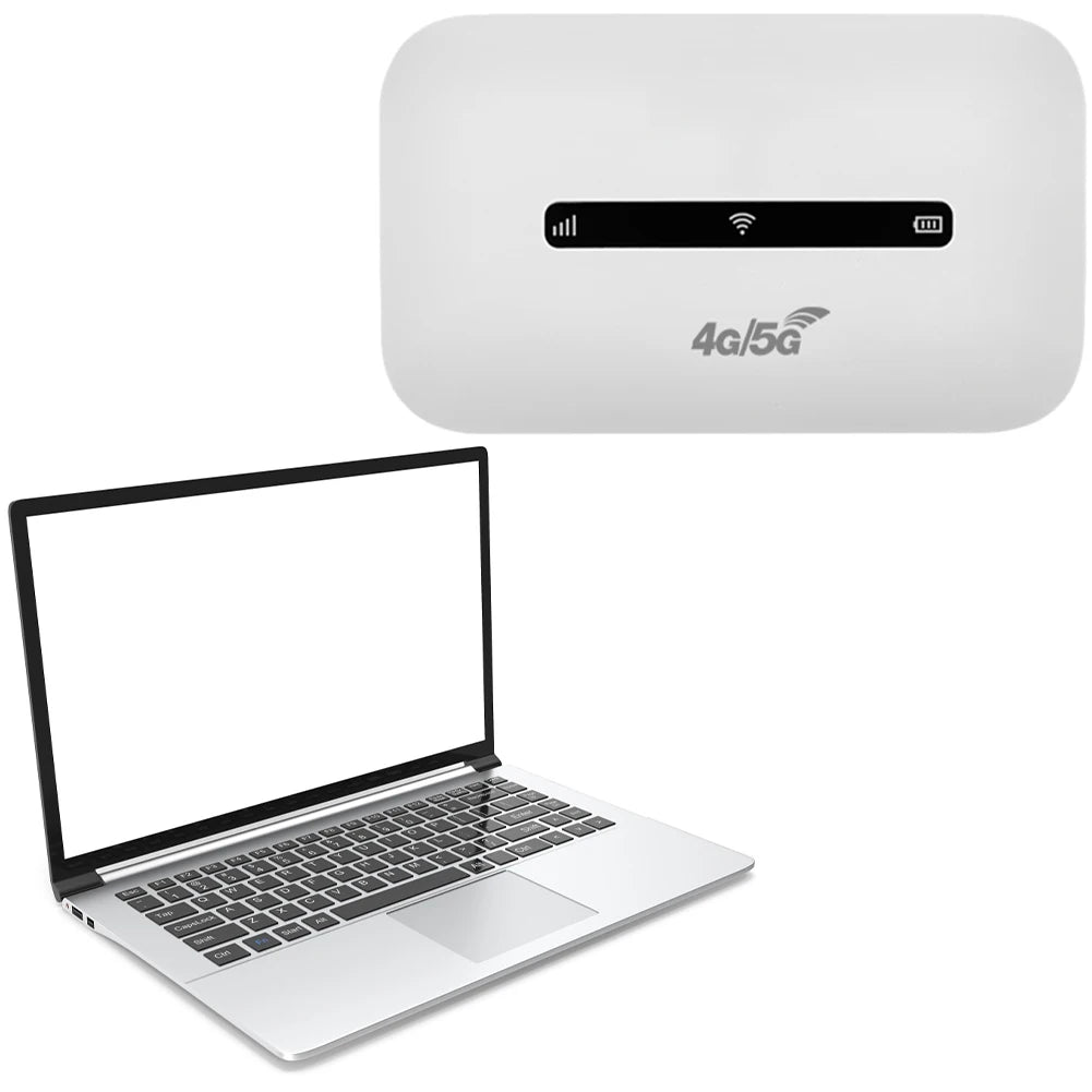 4G LTE Portable WiFi Hotspot 3000mAh 150Mbps Wireless Internet Router Support 8 To 10 Users with SIM Card Slot for Car Travel