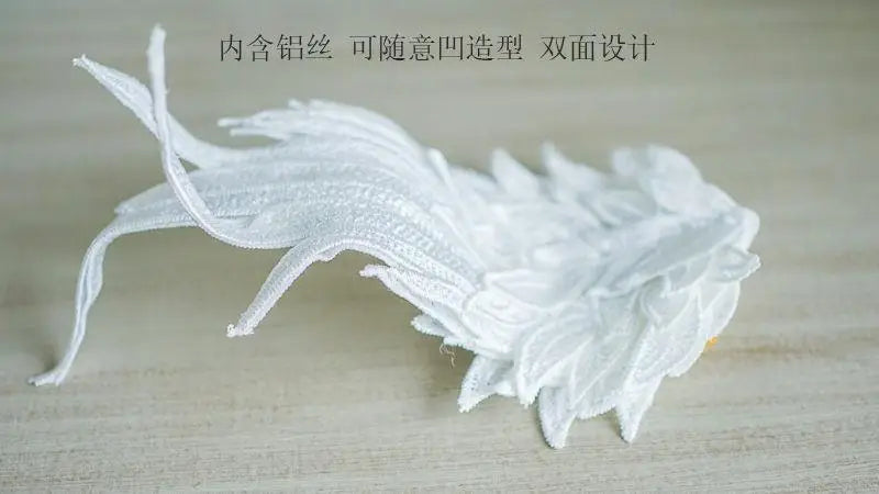 Feather Angel Wing Hair Clips Lolita Barrette Hairpin Lolita Anime Cosplay Hair Accessories Anime Halloween Black White Headwear