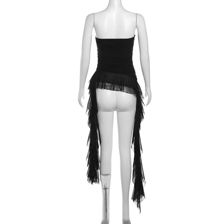 Nibber 2024 Spring New Solid Color Sweet Gentle Cute All-match High Street Travel Sexy Cool Women Chest Wrap ruched Tassel Vest