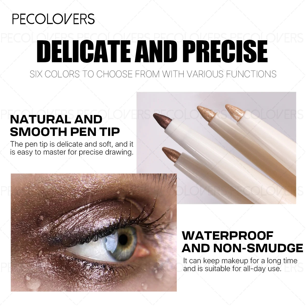 1 Pc Shiny Highlighter, Brighten The Lying Silkworm Pen, for Eye Shadow Cheek Various Highlights, Music Festival Makeup