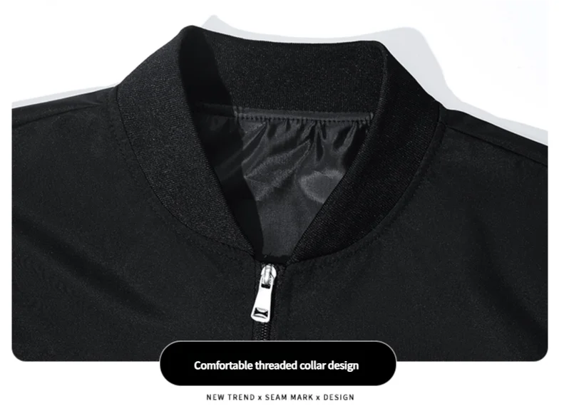 2025 New Baseball Clothing Men's Baseball Clothing Standing Collar Jacket Coat Jacket American Style Jacket Men
