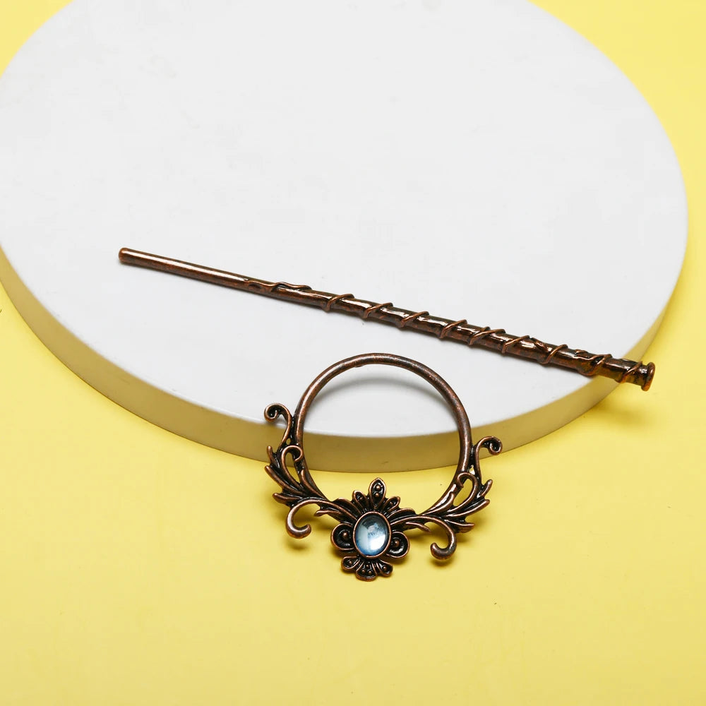 gothic bat cat hair fork vintage animal hairchopstick hairpins disk stick hairclip witch Viking women jewelry accessories gifts