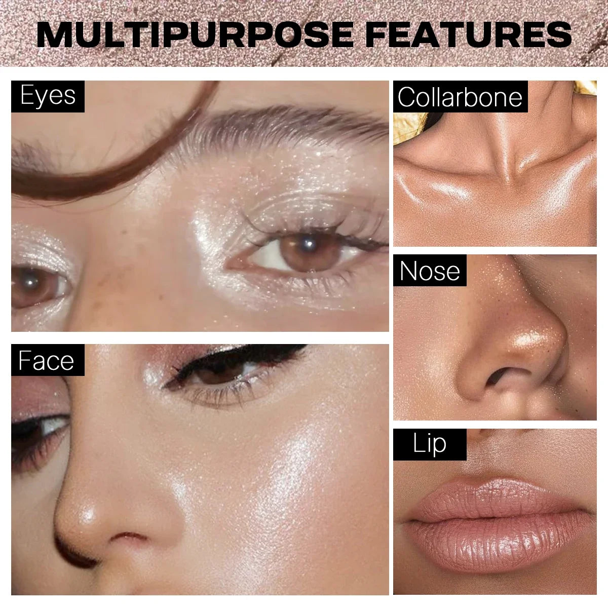 1 Pc Shiny Highlighter, Brighten The Lying Silkworm Pen, for Eye Shadow Cheek Various Highlights, Music Festival Makeup