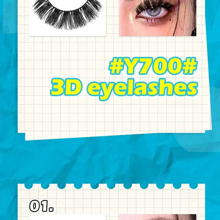 False Eyelashes 3/10/20 Pairs Natrual Fluffy Winged Dramatic 3D Russian Strip Mink Lashes Fake Eyelashes Cat Eye Makeup Cilia