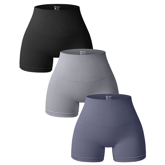 New Fashion Summer Seamless High-waisted Hip Lift No Awkward Line Yoga Sports Shorts for Women