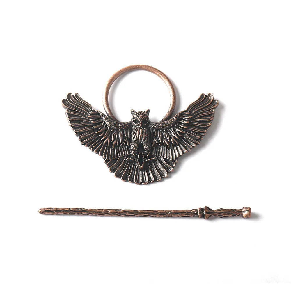 gothic bat cat hair fork vintage animal hairchopstick hairpins disk stick hairclip witch Viking women jewelry accessories gifts