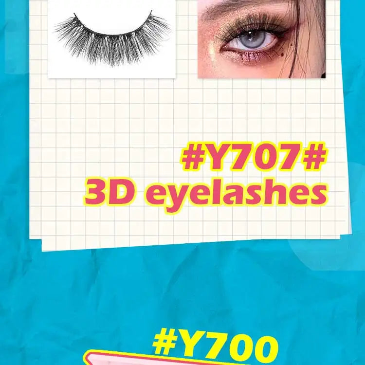 False Eyelashes 3/10/20 Pairs Natrual Fluffy Winged Dramatic 3D Russian Strip Mink Lashes Fake Eyelashes Cat Eye Makeup Cilia