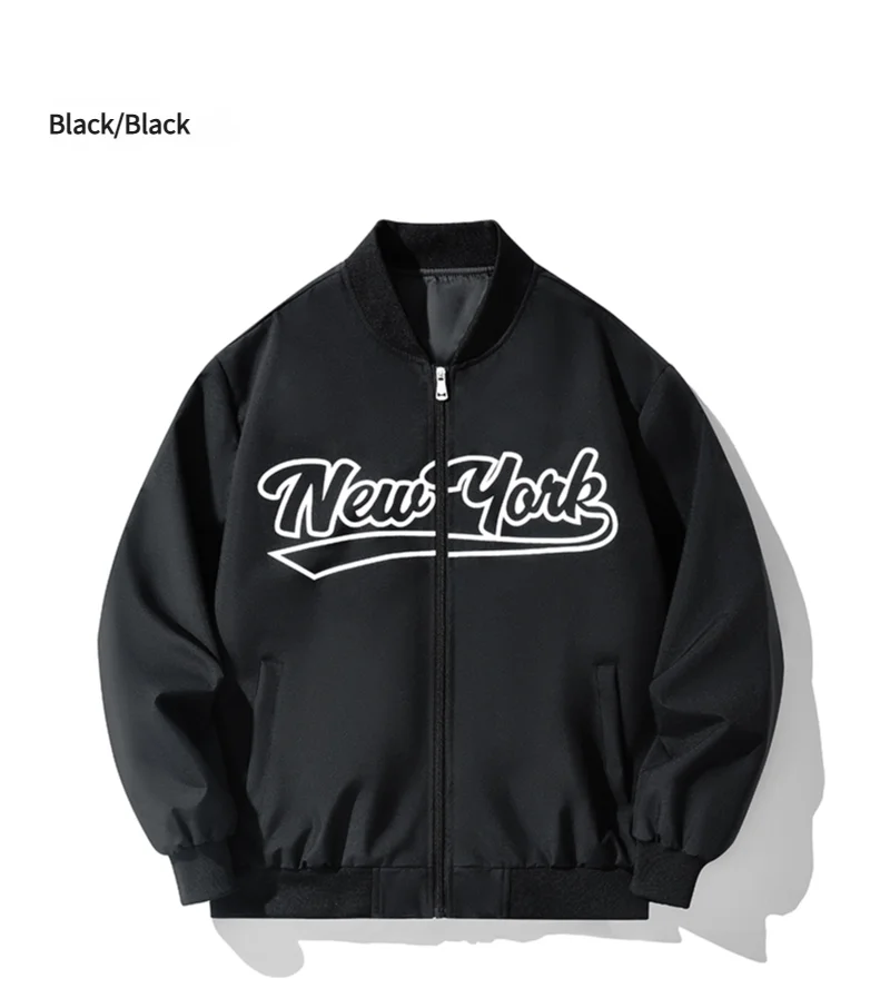 2025 New Baseball Clothing Men's Baseball Clothing Standing Collar Jacket Coat Jacket American Style Jacket Men