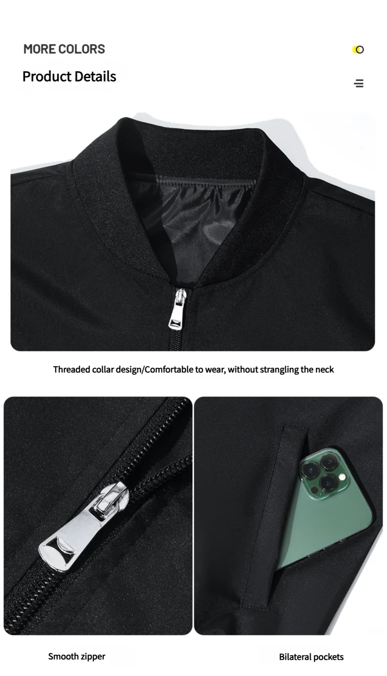 2025 New Baseball Clothing Men's Baseball Clothing Standing Collar Jacket Coat Jacket American Style Jacket Men