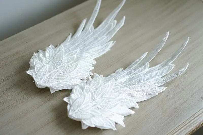 Feather Angel Wing Hair Clips Lolita Barrette Hairpin Lolita Anime Cosplay Hair Accessories Anime Halloween Black White Headwear