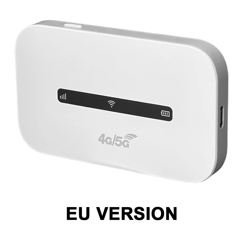 4G LTE Portable WiFi Hotspot 3000mAh 150Mbps Wireless Internet Router Support 8 To 10 Users with SIM Card Slot for Car Travel