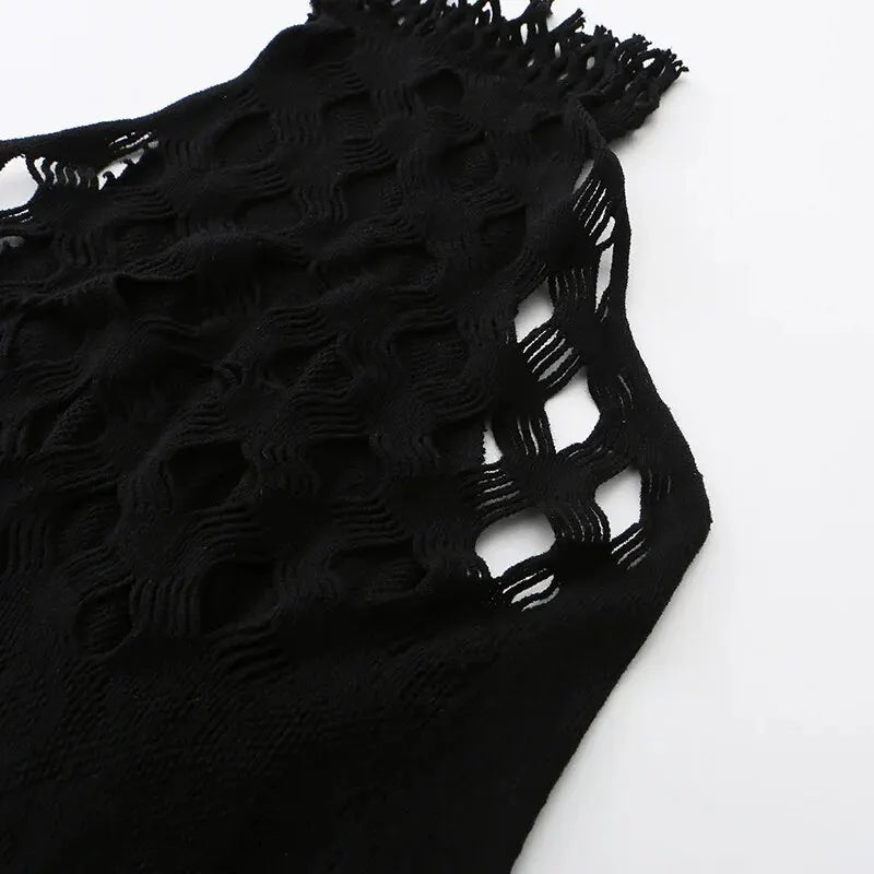 1PC Sexy Women Fishnet See Through Cover Up Bodysuit Hollow Out Halter Beachwear Bodystocking Without Underwear Swimsuit K298