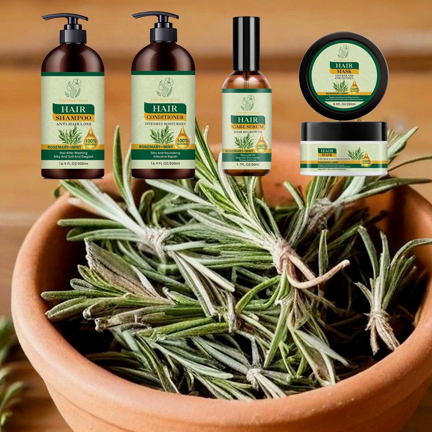 LithzBeautyCare ,original Shampoo and Conditioner ,Serum and Mask