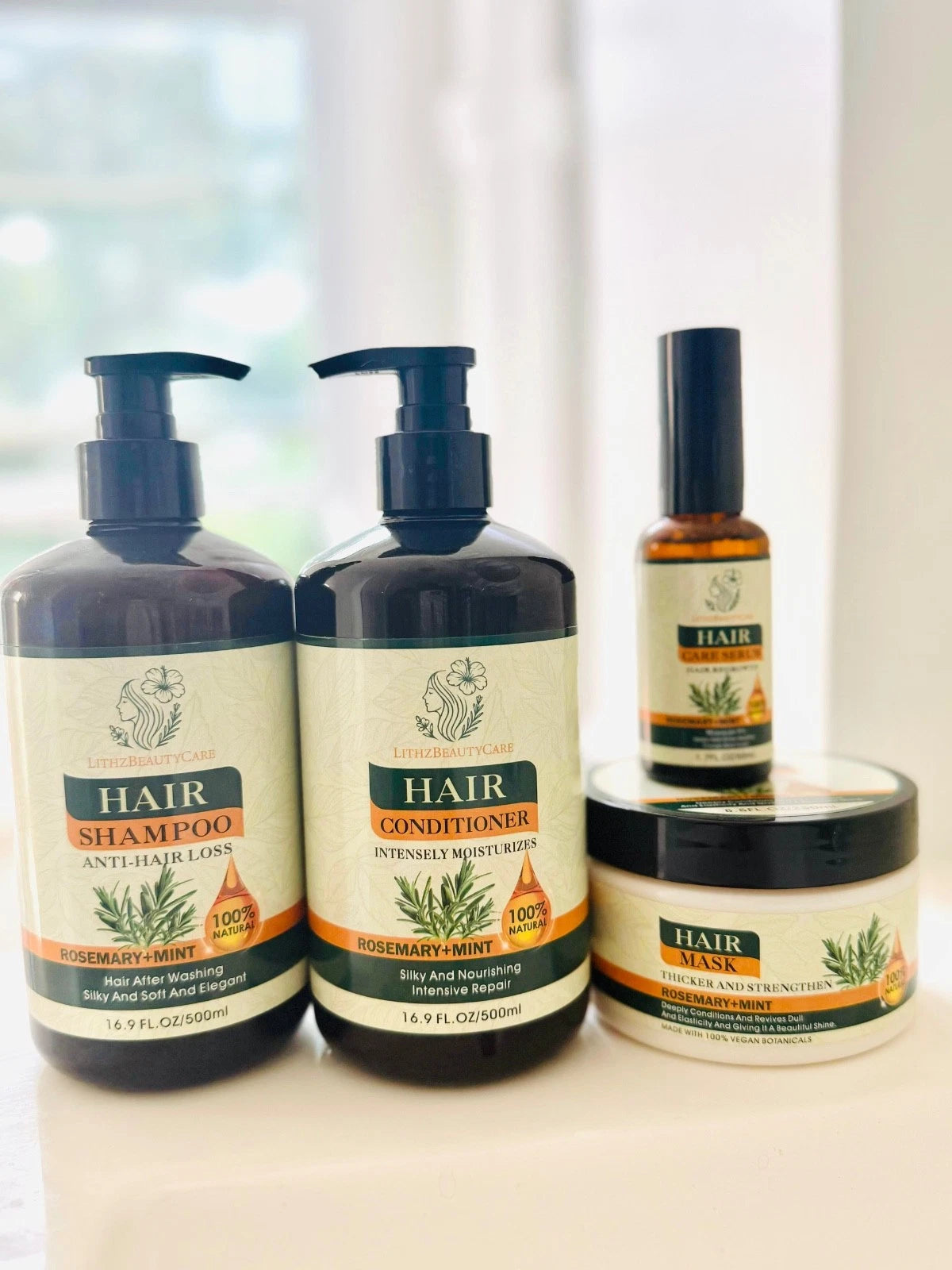 LithzBeautyCare ,original Shampoo and Conditioner ,Serum and Mask